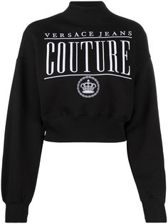 Versace Jeans Couture укороченная толстовка с логотипом