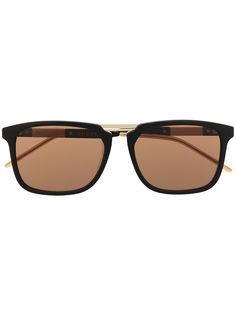 Gucci Eyewear очки в квадратной оправе с логотипом