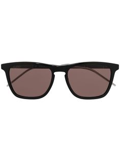 Gucci Eyewear солнцезащитные очки в квадратной оправе с логотипом