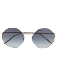 Love Moschino солнцезащитные очки в восьмиугольной оправе