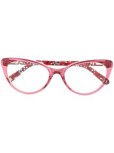 Love Moschino солнцезащитные очки с цветочным принтом