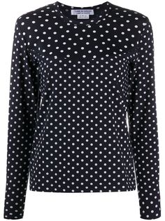 Comme Des Garçons Comme Des Garçons блузка с длинными рукавами и узором в горох