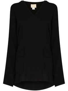 Anaak платье мини с V-образным вырезом и капюшоном