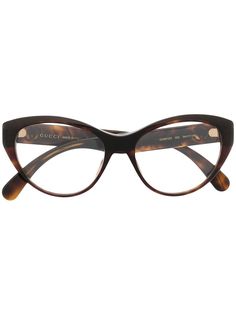 Gucci Eyewear очки в оправе кошачий глаз с логотипом GG