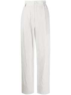 Brunello Cucinelli брюки в тонкую полоску со складками