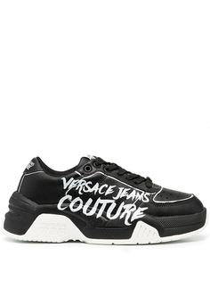 Versace Jeans Couture кроссовки с принтом граффити
