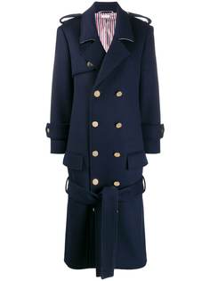 Thom Browne удлиненный кашемировый тренч