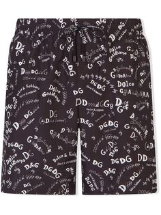 Dolce & Gabbana плавки-шорты с принтом