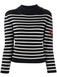 Patou трикотажный топ в полоску