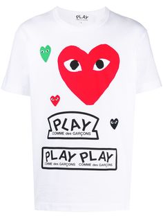 Comme Des Garçons Play футболка с логотипом