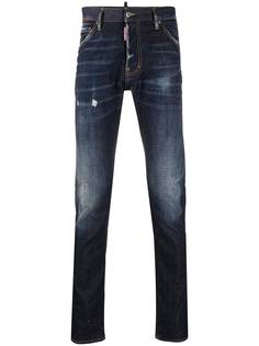Dsquared2 прямые джинсы с нашивкой-логотипом