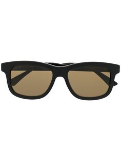 Gucci Eyewear солнцезащитные очки в квадратной оправе с логотипом
