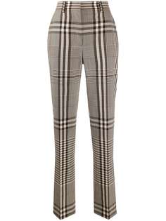 Burberry брюки в клетку с завышенной талией