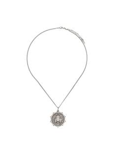 Saint Laurent lion pendant necklace