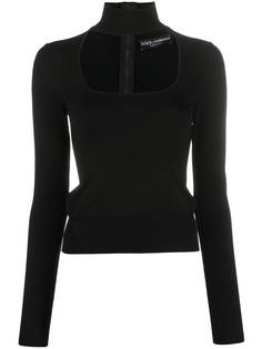 Dolce & Gabbana топ с вырезом