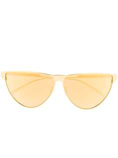 Bottega Veneta Eyewear солнцезащитные очки в круглой оправе