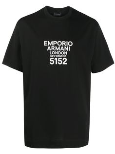 Emporio Armani футболка с принтом Address