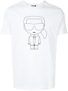 Karl Lagerfeld футболка с принтом K/Ikonik Outline