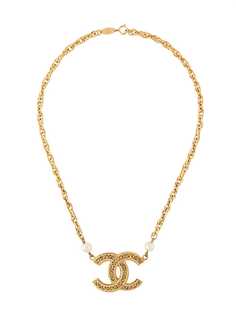 Chanel Pre-Owned колье с подвеской-логотипом CC