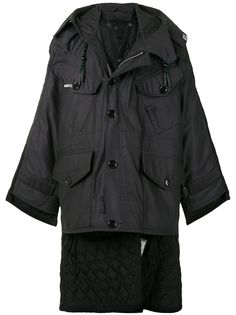 Maison Mihara Yasuhiro стеганое пальто в стиле милитари