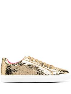 Philipp Plein snake-effect low-top sneakers