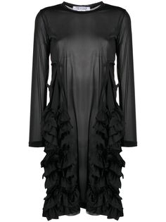 Comme Des Garçons Comme Des Garçons платье из джерси с оборками сбоку