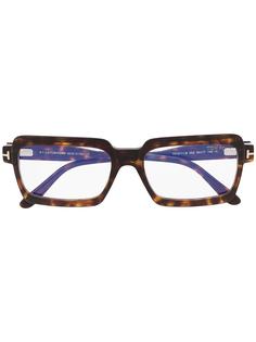 Tom Ford Eyewear очки в квадратной оправе черепаховой расцветки