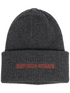 Emporio Armani шапка бини в вышитым логотипом