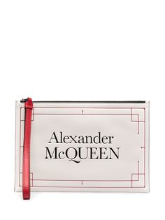 Alexander McQueen клатч с логотипом