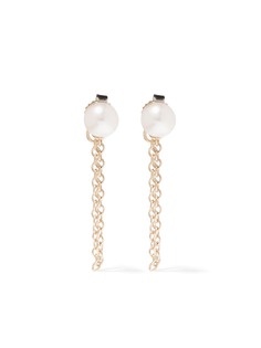 Mizuki серьги Sea of Beauty из желтого золота с жемчугом