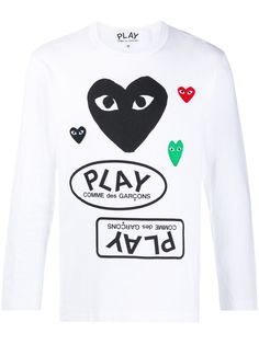 Comme Des Garçons Play футболка с длинными рукавами и логотипом