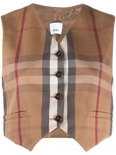 Burberry укороченный жилет в клетку House Check