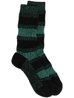Missoni носки в полоску с эффектом металлик