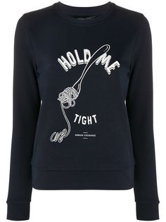 Armani Exchange толстовка с принтом Hold Me Tight