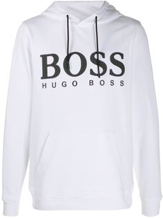 Boss Hugo Boss худи с кулиской и логотипом