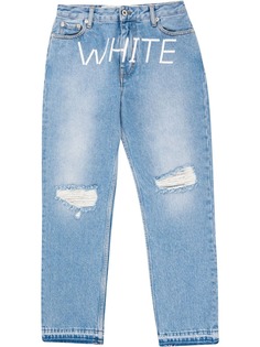 Off-White прямые джинсы
