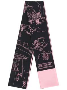 Emilio Pucci платок Scorci Fiorentini с принтом