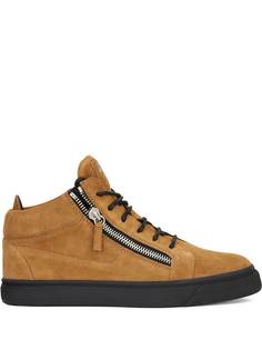 Giuseppe Zanotti высокие кеды Kriss с молниями