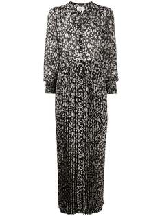 Ba&Sh длинное платье Lisi с плиссированной юбкой