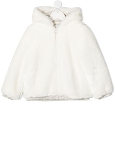 Simonetta двусторонняя куртка с капюшоном