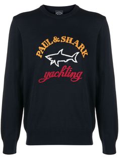 Paul & Shark джемпер с круглым вырезом и вышитым логотипом