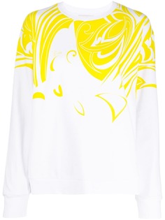 Emilio Pucci топ с круглым вырезом и цветочным принтом