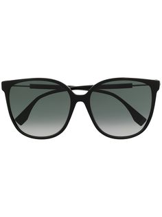 Fendi Eyewear солнцезащитные очки в массивной оправе с логотипом FF