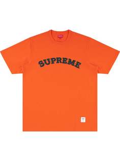Supreme футболка с аппликацией в клетку