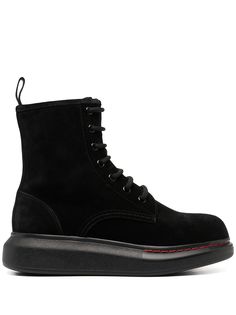 Alexander McQueen массивные ботинки на шнуровке