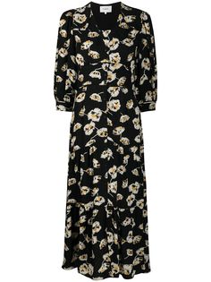 Ba&Sh жаккардовое платье Ullia с цветочным узором