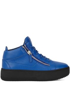 Giuseppe Zanotti кроссовки Kriss из зернистой кожи