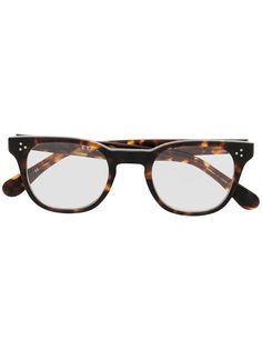 Eyevan7285 солнцезащитные очки в прямоугольной оправе черепаховой расцветки