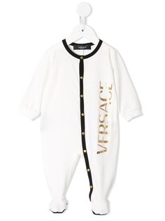 Young Versace комбинезон для новорожденного с логотипом