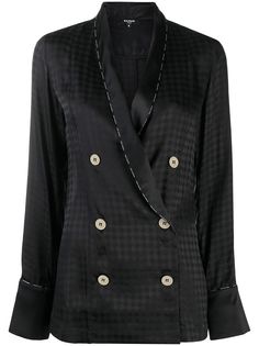 Balmain пижамный топ с геометричным узором